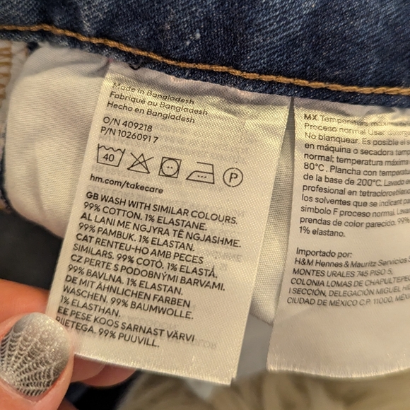 & Denim vintage straight high waist jeans in medium was size 2 - Picture 7 of 7